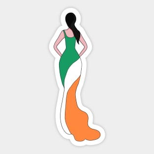 Ireland Woman Sticker